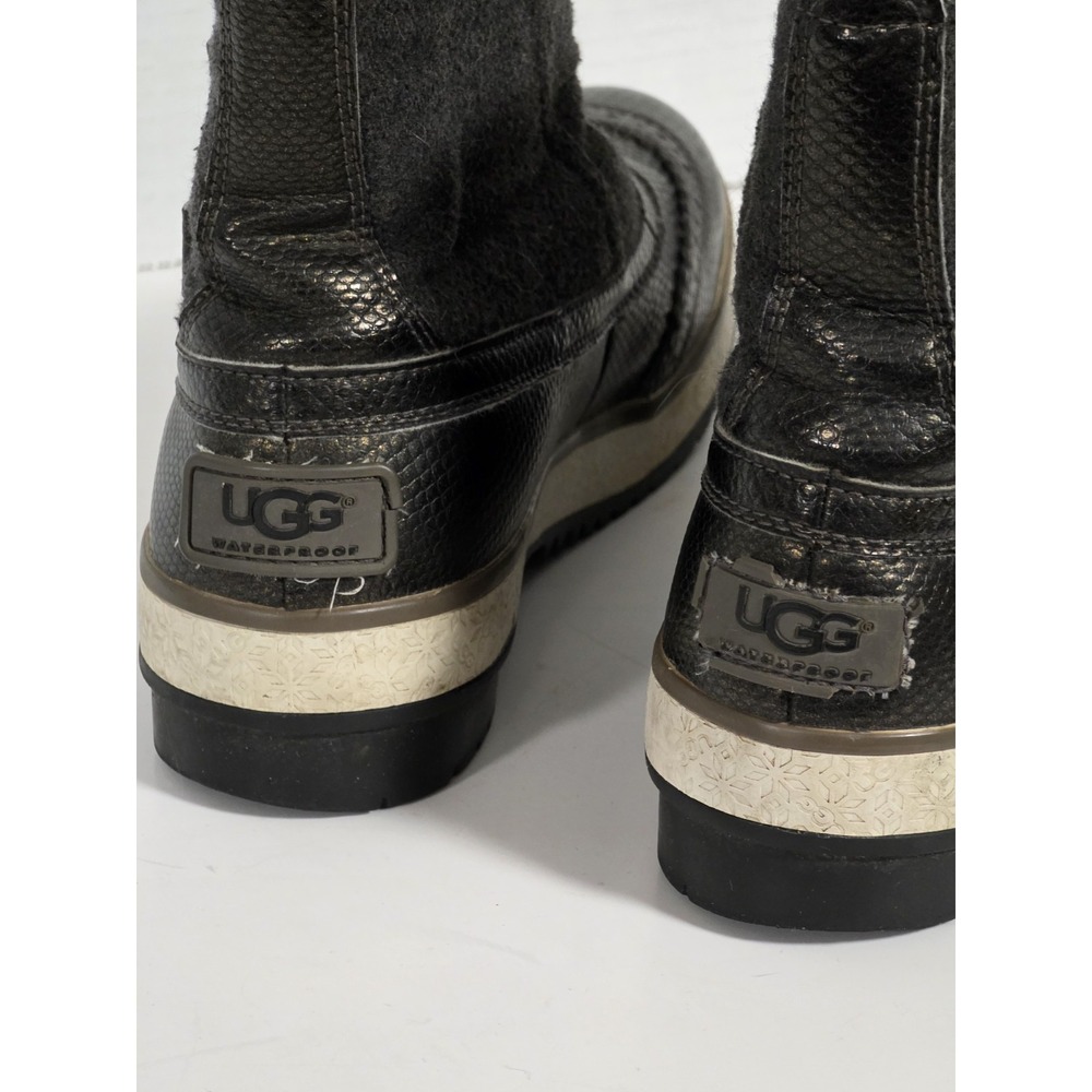 UGG Australia Marrais Winter Boots Womens 7 EUR 38 Waterproof Ankle Gray READ - Picture 3 of 14